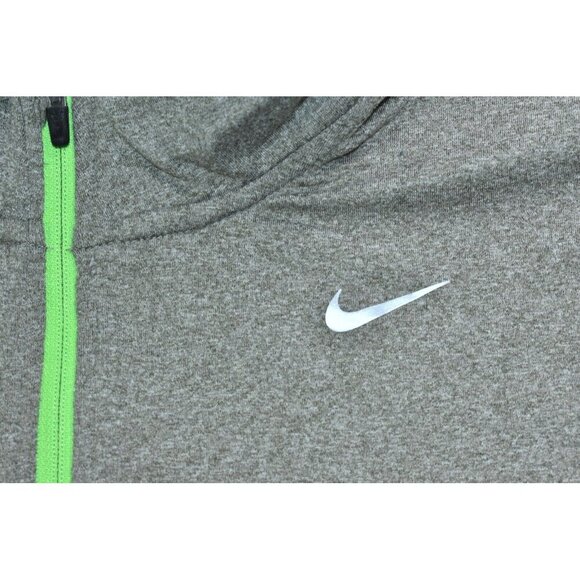 Nike Dri-Fit Element Men's Sweatshirt Size L 1/2 Zip Gray Long Sleeve -Flaws- - Picture 3 of 14